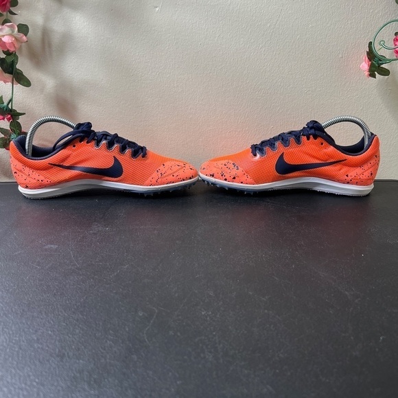 🌹 NIKE Zoom Rival D 10 Track Spikes US Women's Sz 7.5 Bright Mango Running - Picture 10 of 16